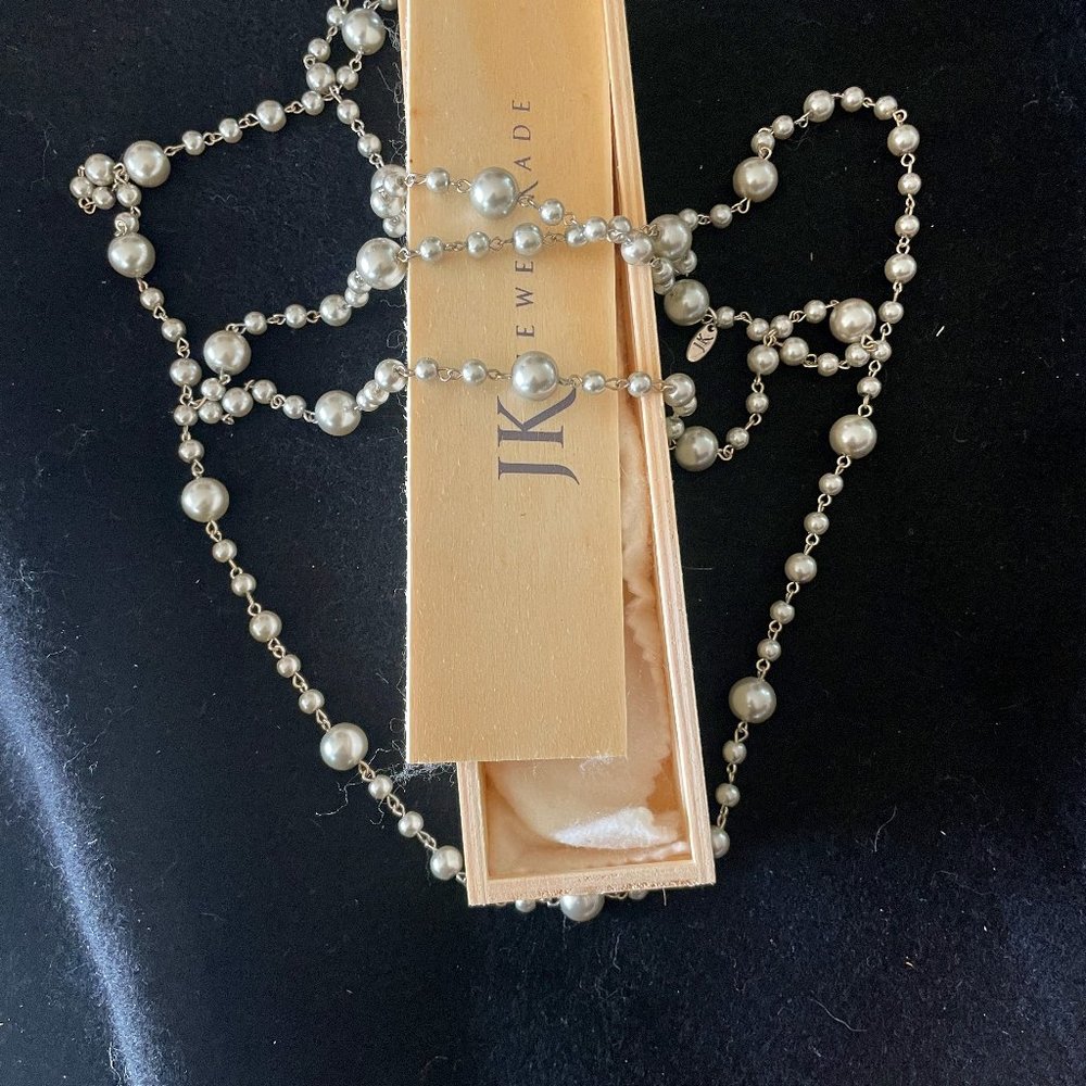 Jewel Kade silver faux pearls